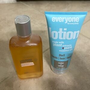 Body wash and body lotion set